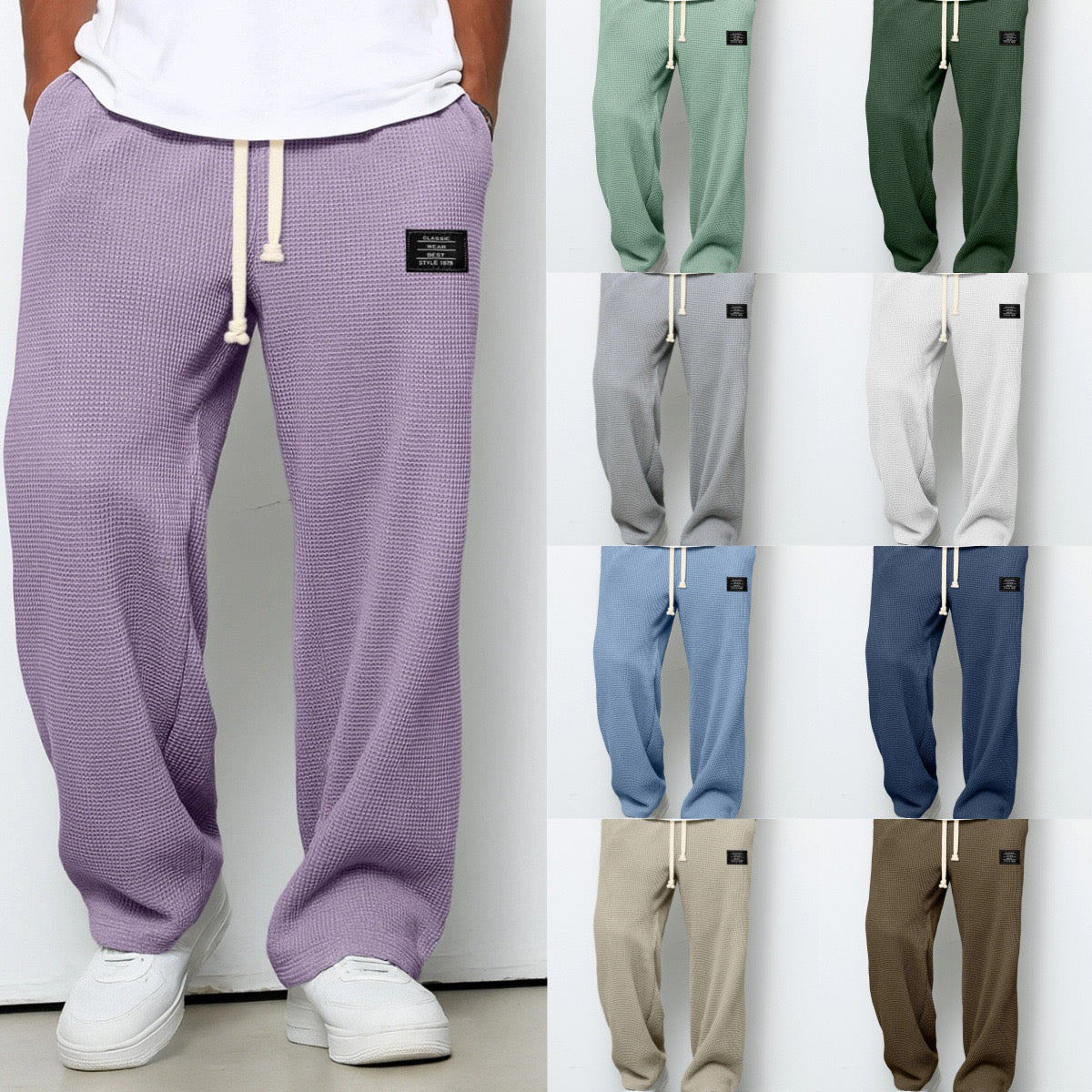 Lorenzo | Pantalón Amplio Textura Panal
